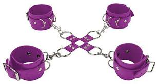 Hand And Leg cuff Set in Purple