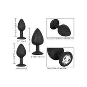 SILICONE GEM ANAL KIT BLACK