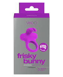Frisky Bunny Vibrating Cock Ring in Perfectly Purple