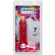 Crystal Jellies 7 Inch Ballsy Cock in Pink