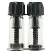 Nipple Play Vacuum Twist Suckers in Black