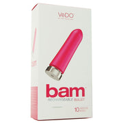 Bam Rechargeable 10X Bullet Vibe in Foxy Pink