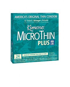 MicroThin Aqua Lube Condoms in 24 Pack