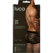 Luca – Men’s Lace Boxer – Black – L/XL