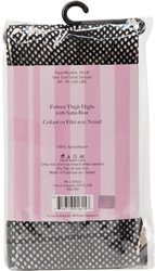Sheer Thigh High Stockings with Satin Bow Black OS