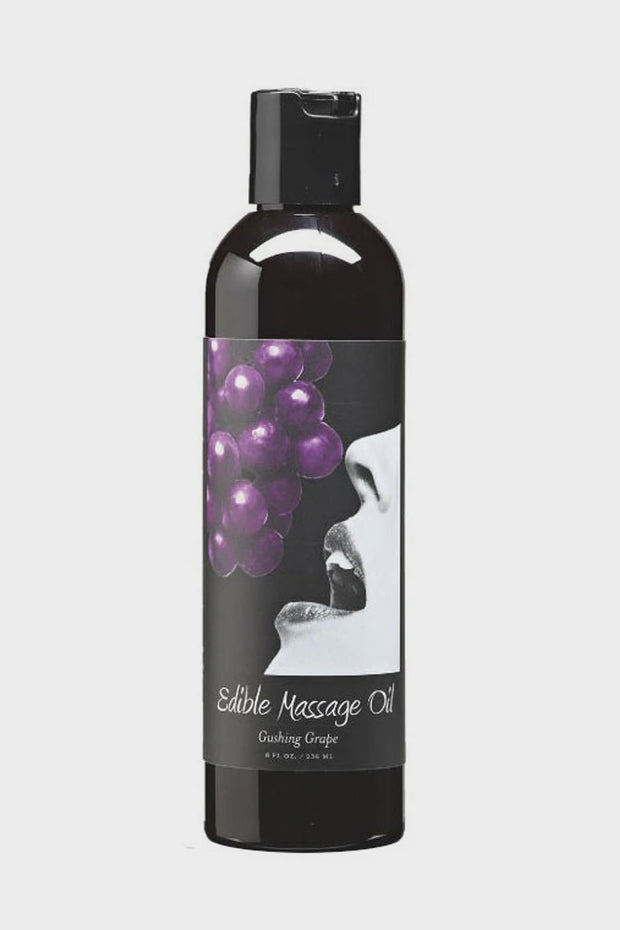 Edible Massage Oil 8oz/236ml in Gushing Grape