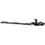 Open Press Nipple Clamps with Black Link Chain