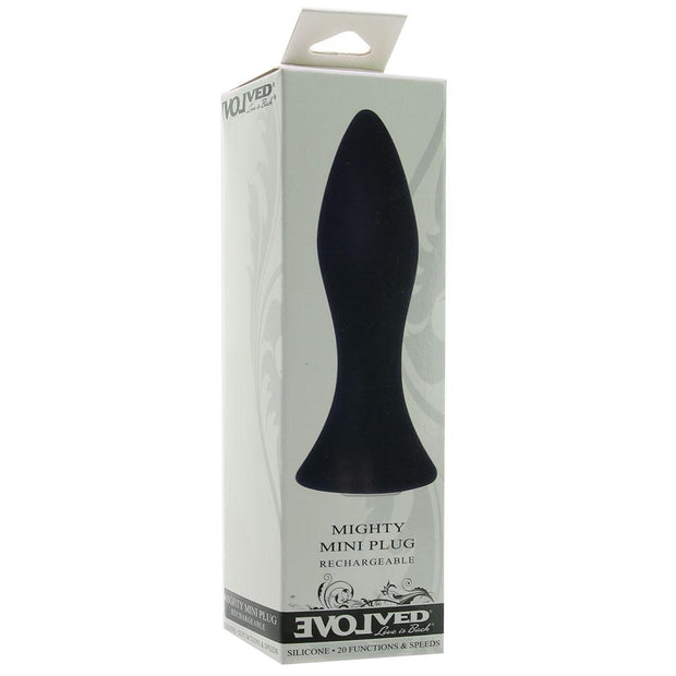 Mighty Mini Vibrating Butt Plug in Black