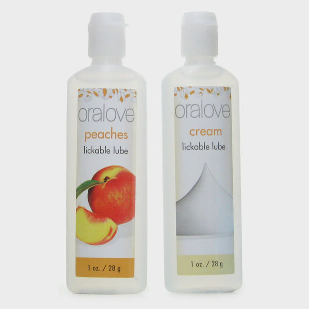 Oralove Delicious Duo Lickable Lubes in Peaches & Cream