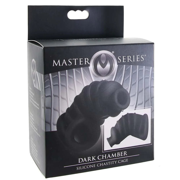Master Series Dark Chamber Silicone Chastity Cage