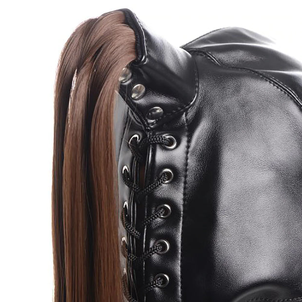 Strict Ponytail Bondage Hood