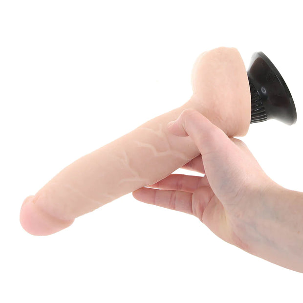 Real Feel Deluxe 8.5 Inch Vibrating Wall Banger Dildo in Ligh
