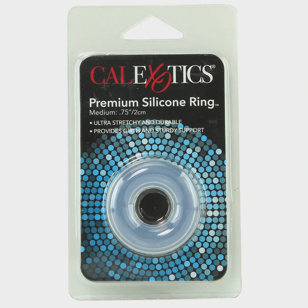 Medium Premium Silicone Cock Ring in Clear