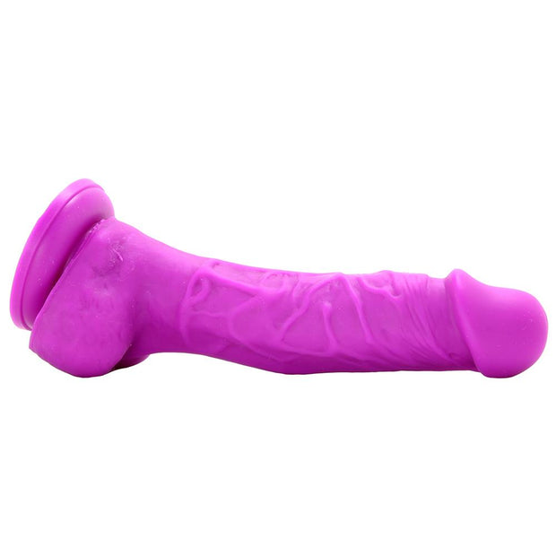 Colours 5" Dual Density Silicone Dildo in Purple