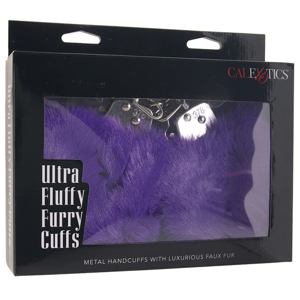 Ultra Fluffy Furry Cuffs in Purple