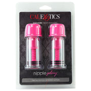 Nipple Play Vacuum Twist Suckers Pink