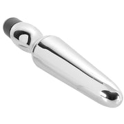 Vibrating Waterproof Anal Probe in Silver