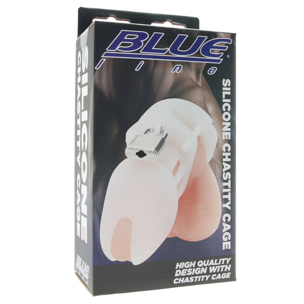 Blueline Silicone Chastity Cage