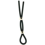 Frederick's of Hollywood Lover's Collection Adjustable Stamina Lasso Black Silicone Cock Ring Tie