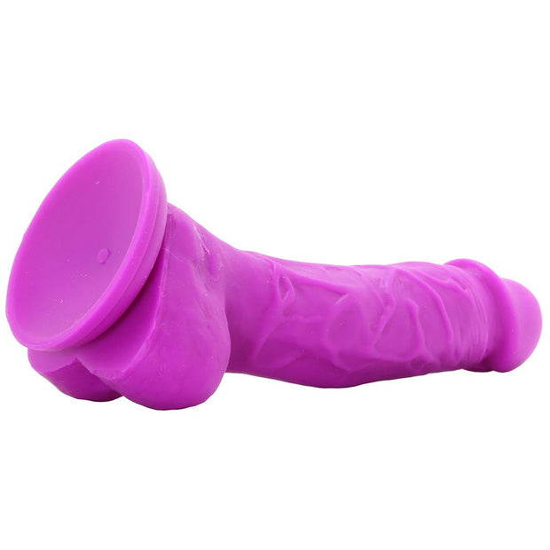 Colours 5" Dual Density Silicone Dildo in Purple