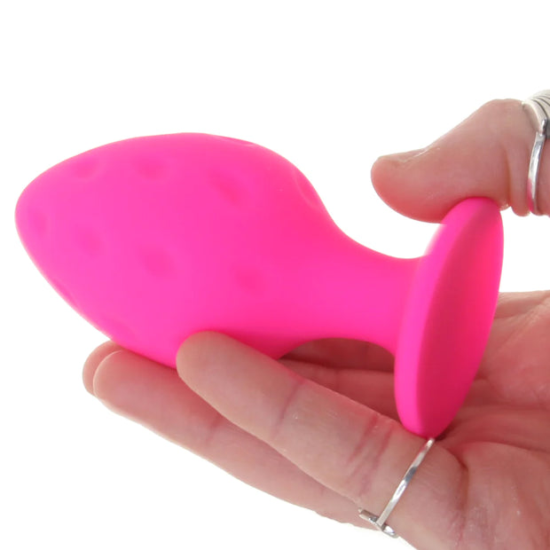 Cheeky Pink Textured Butt Plug Set