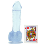 Basix 7.5 Inch Suction Base Dildo in Clear