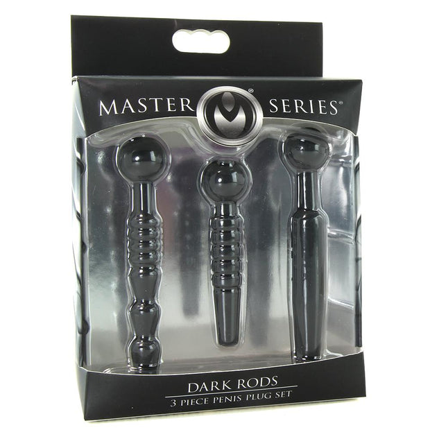 Master Series Dark Rods 3 Piece Penis Plug