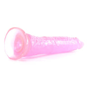 Basix Slim 7 Inch Dildo in Pink