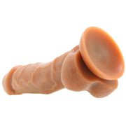 Colours 5" Dual Density Silicone Dildo in Brown