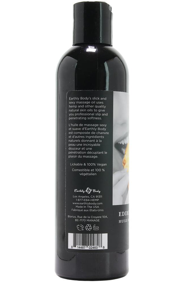 Edible Massage Oil 8oz/237ml in Pineapple