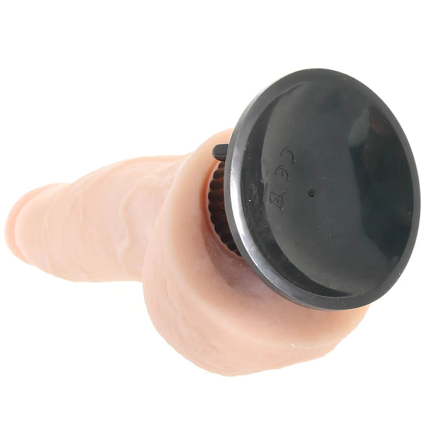 Real Feel Deluxe 8.5 Inch Vibrating Wall Banger Dildo in Ligh