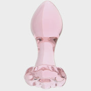 Crystal Glass Flower Plug in Pink