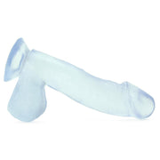 Basix 6.5 Inch Suction Base Dildo in Clear