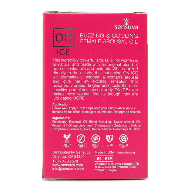 ON Ice Vibrating & Cooling Female Arousal Oil in .17oz/5mL