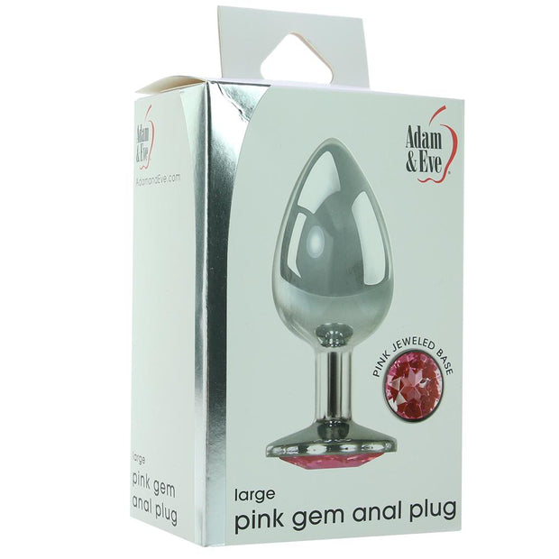 Pink Gem Anal Plug in Large