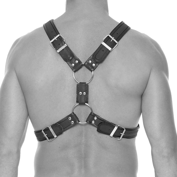 Ouch! Scottish Bonded Leather Harness in S/M