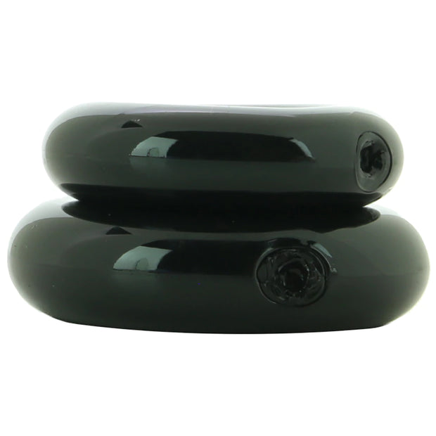 Renegade Double Stack Cock Rings in Black