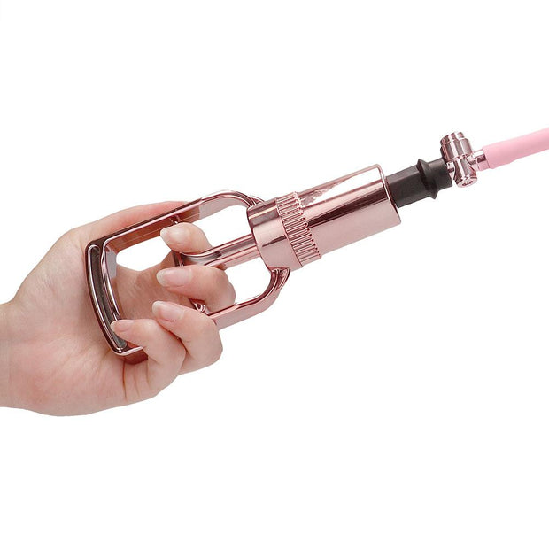 Pumped Rose Gold Breast Pump Set in Large