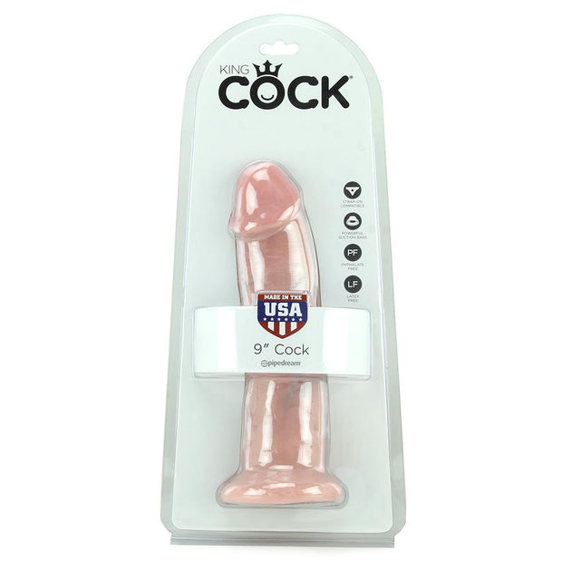 King Cock 9" Dildo Flesh