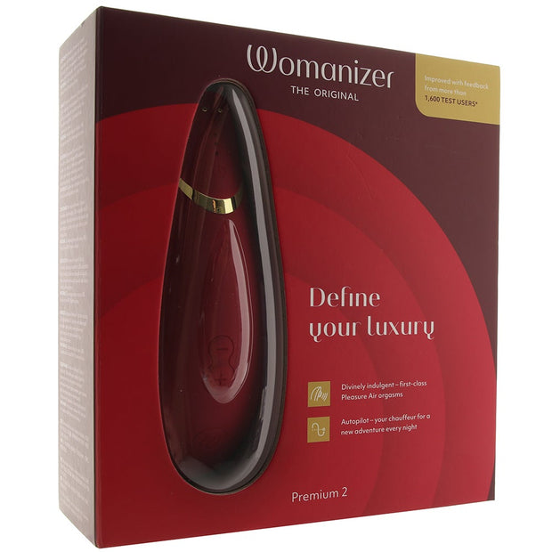 Womanizer Premium 2 Clitoral Stimulator Bordeaux