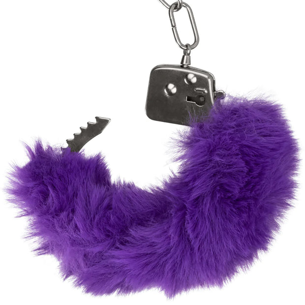 Ultra Fluffy Furry Cuffs in Purple