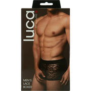 Luca – Men’s Lace Boxer – Black – L/XL