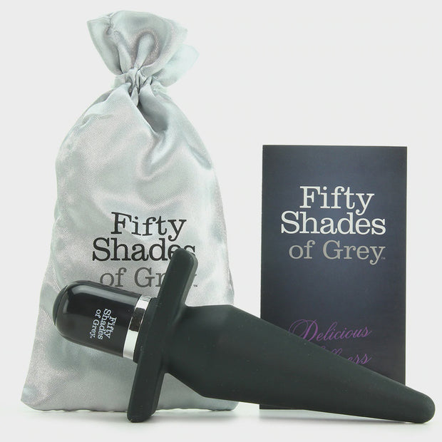 Delicious Fullness Vibrating Silicone Butt Plug