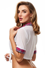 Teacher's Pet Pink Schoolgirl Top OS