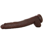 King Cock 14" Cock with Balls in Chocolate