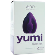 Yumi Rechargeable Finger Vibe in The Deep Purple package front box