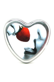 Edible Massage Oil Heart Candle 4.7oz/133g in Strawberry