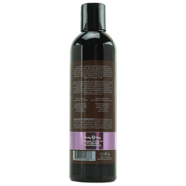 Hemp Seed Massage Oil 8oz/236ml in Lavender