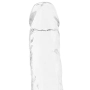 5" King Cock Crystal Clear With Balls Suction Cup Translucent Dildo
