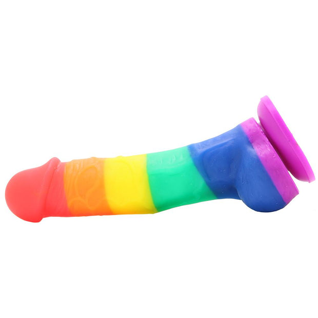 Colours Pride Edition 5 Inch Silicone Dildo in Rainbow